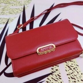 Женская сумочка - портмоне N8606 с плечевым ремнем Baellerry Young Will Show  Красная Crimson от компании ART-DECO МАРКЕТ - магазин товаров для дома - фото 1