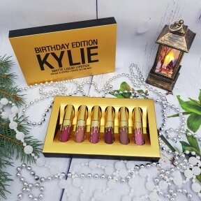 Жидкая матовая помада KYLIE BIRTHDAY EDITION (6 оттенков) от компании bel-ok - магазин товаров для дома - фото 1