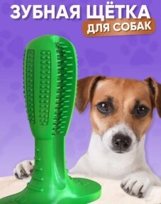 Зубная щетка для животных Toothbrush (размер S) / Игрушка - кусалка зубочистка для мелких пород и щенков от компании bel-ok - магазин товаров для дома - фото 1