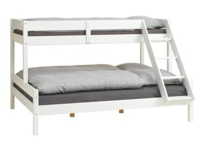 Кровать двухъярусная 90-140 (белый воск)