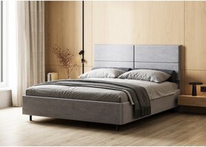 Кровать Мелоди КР01-160 (серый велюр)