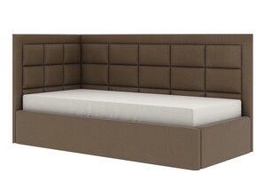 Кровать Neo-3 90х200 (велюр коричневый)