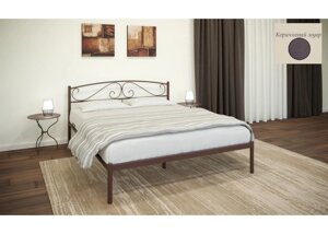 Кровать Верона 1.6 м (коричневый муар)