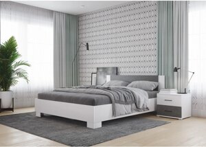 Модульная спальня Нова (белый/бетон)