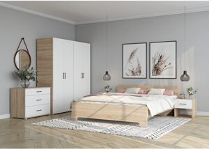 Модульная спальня Виктор-3 (сонома/белый)