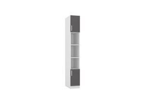 Шкаф-пенал открытый Марсель МР-14 420 (графит серый)