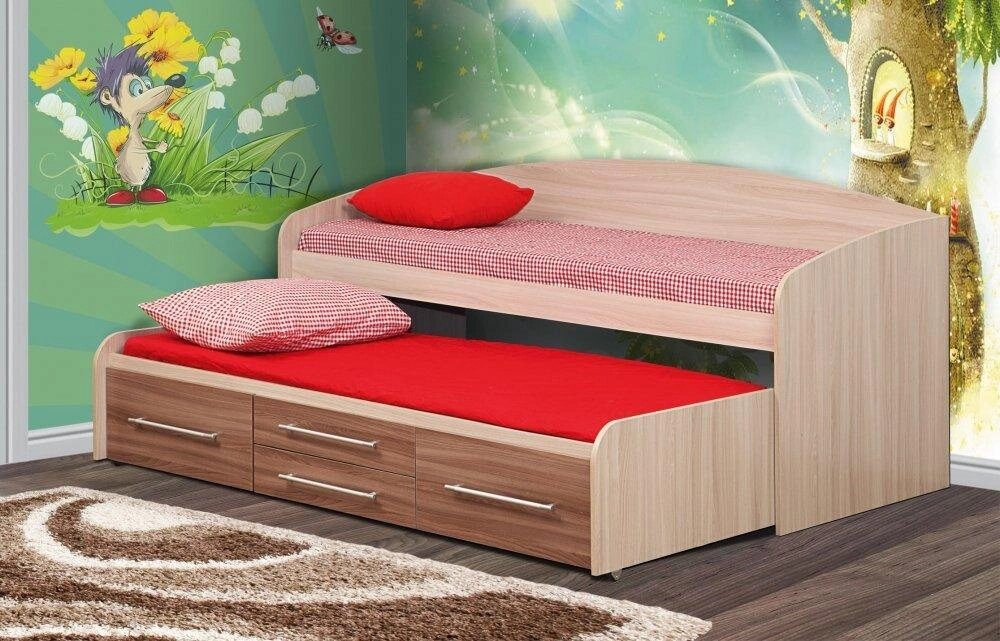Двухуровневая детская кровать Адель 5 фабрика Олмеко  - 2 варианта цвета ##от компании## ИП Жерносек Д.Ю - ##фото## 1
