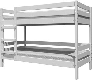 Двухъярусная кровать Джуниор массив сосны белый античный (3 варианта цвета) фабрика Браво