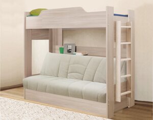 Двухъярусная кровать с диван-кроватью Прованс сонома фабрика Боровичи-мебель