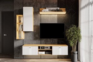 Гостиная Милан набор 2 модульная фабрики SV-мебель