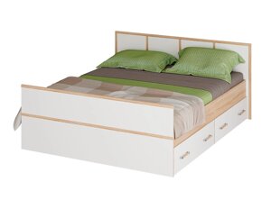 Кровать 1,4 м Сакура (2 варианта цвета) фабрика БТС