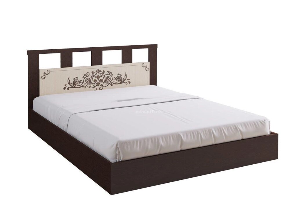 Кровать 1,6 Жасмин (венге и дуб беленый) фабрики Миф ##от компании## ИП Жерносек Д.Ю - ##фото## 1