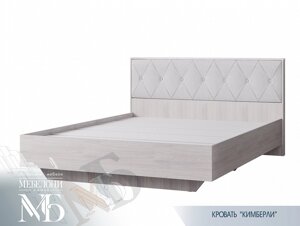 Кровать 1,6м Кимберли (ясень белый /белый глянец) фабрика БТС