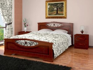 Кровать Елена 5 160 массив с основанием фабрика Браво - 4 варианта цвета