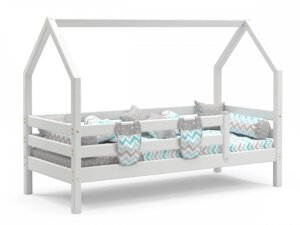 Кровать с надстройкой (кровать-домик) Соня" белый полупрозрачный (3 варианта цвета) фабрика МебельГрад