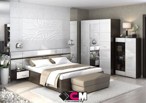 Модульная спальня Вегас 1 ( 2 варианта цвета) фабрика Стендмебель