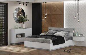 Набор мебели для жилой комнаты Quartz-15 (Спальня-3) с подъемным механизмом фабрика Интерлиния- 2 варианта цве