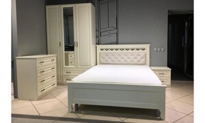 Модульная спальня Кантри 2 ((ЛАК), Слоновая кость) фабрика Браво - 2 варианта цвета