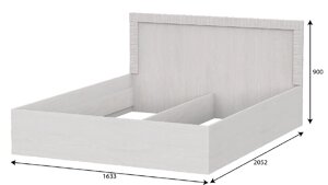 Кровать 160 Гамма 20 Серия 4 основание ЛДСП SV-Мебель (ТМ Просто хорошая мебель)