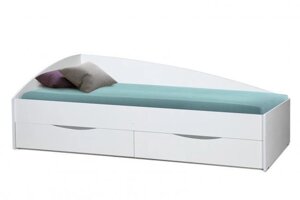 Кровать Фея 3 ассиметричная 80х190 с ящиком фабрика Олмеко (4 варианта цвета)