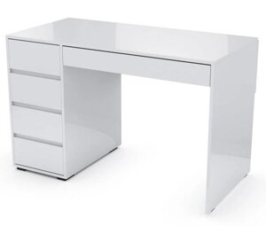 Стол для подростка №13 (белый глянец) зеркальный фабрика SV-мебель