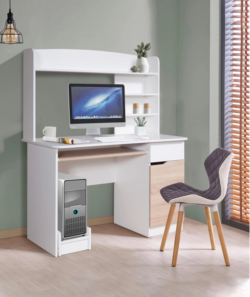 Письменный стол Лидер сонома/белый фабрики Мебель-Класс - варианты цвета ##от компании## ИП Жерносек Д.Ю - ##фото## 1