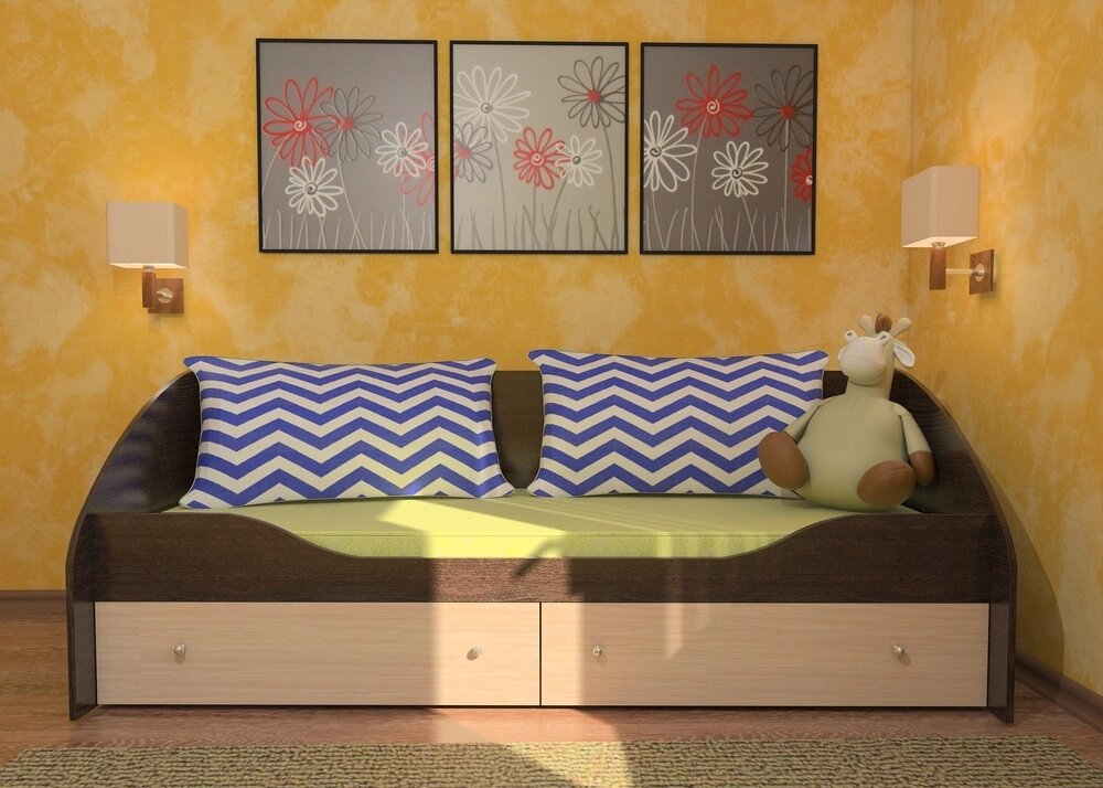 Подростковая кровать с ящиками КНД-006 фабрика (варианты цвета) ##от компании## ИП Жерносек Д.Ю - ##фото## 1