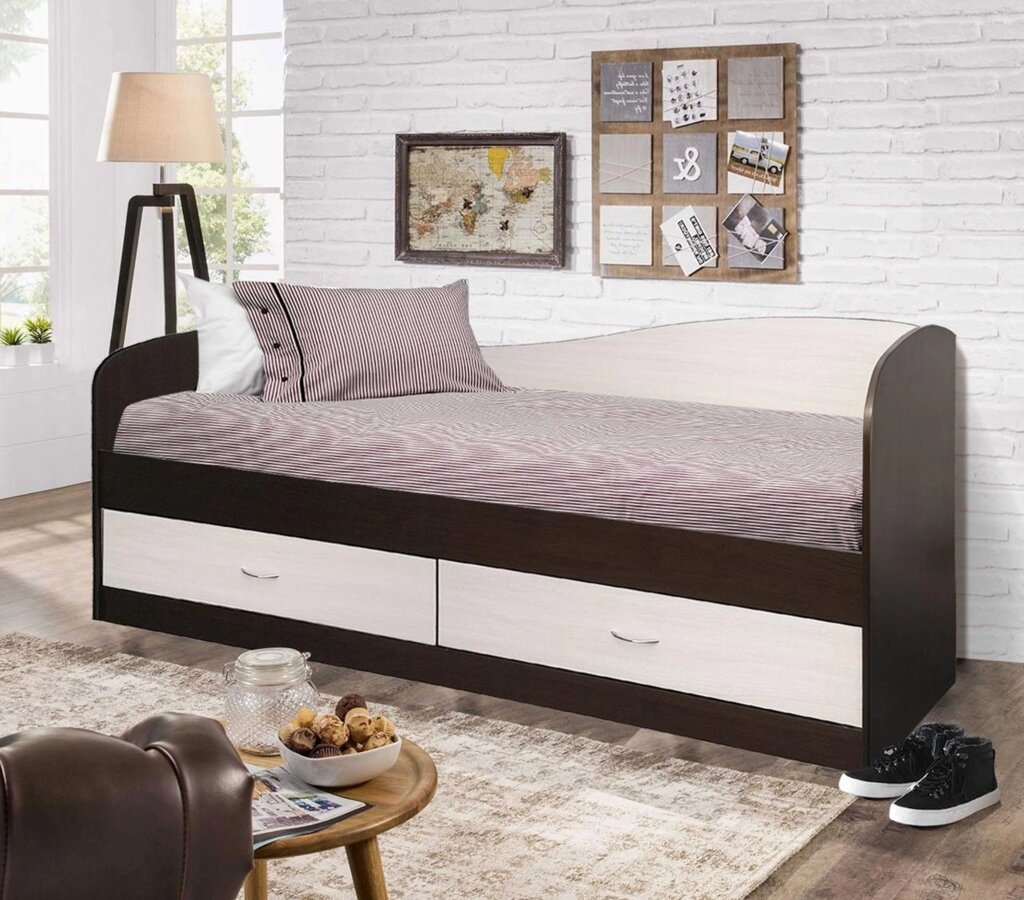 Подростковая кровать с ящиками Лагуна 2 фабрика Мебель-Класс - варианты цвета ##от компании## ИП Жерносек Д.Ю - ##фото## 1