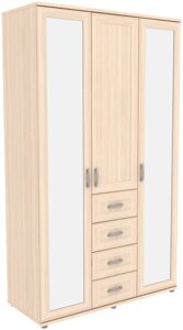 Шкаф для одежды с зеркалами 513.06 модульная система Гарун (3 варианта цвета) фабрика Уют сервис