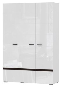 Шкаф трехстворчатый Соло 1,5м (белый глянец/белый) фабрики SV-мебель