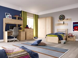 Спальня для подростка Элана 2 модульная ( 2 варианта цвета) фабрика МебельГрад