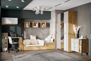Спальня для подростка Милан модульная фабрики SV-мебель