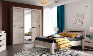 Спальня Соренто со шкафом-купе модульная фабрика МебельГрад