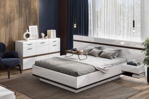 Спальню Соло (белый глянец/белый) фабрики SV-мебель
