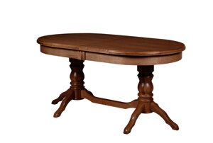 Стол обеденный раздвижной из массива дерева ольхи Зевс орех (Dark OAKВенгеОрехПалисандр) Мебель-Класс