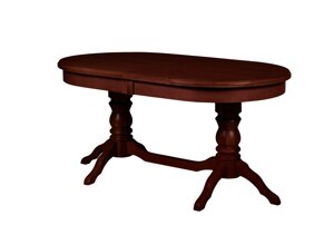 Стол обеденный раздвижной из массива дерева ольхи Зевс палисанр (Dark OAK/ВенгеОрехПалисандр) Мебель-Класс