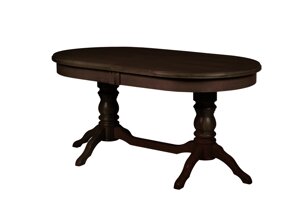 Стол обеденный раздвижной из массива дерева ольхи Зевс венге (Dark OAKВенгеОрехПалисандр) Мебель-Класс