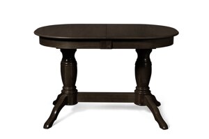 Стол обеденный раздвижной из массива ольхи Пан венге (Dark OAKВенгеОрехПалисандрР-4) Мебель-Класс