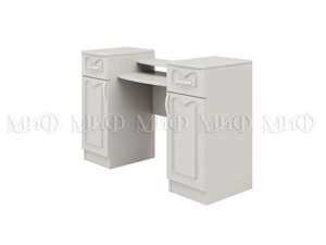Стол туалетный с зеркалом Натали 1 (белый глянец) фабрика МИФ