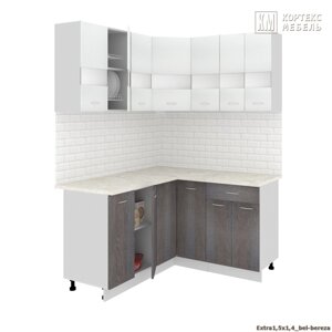 Угловая кухня Корнелия Экстра 1,5х1,4 м. фабрика Кортекс-Мебель (варианты размеров и цвета)