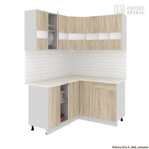 Угловая кухня Корнелия Экстра 1,5х1,4 м. фабрика Кортекс-Мебель (варианты размеров и цвета)