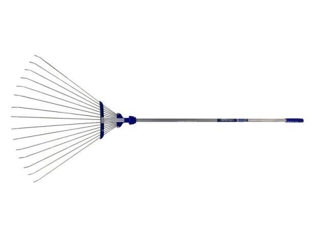 Грабли веерные раздвижные с алюминиевым черенком (ИнструмАгро) от компании ИнструментМастер - Магазин строительной и садовой техники - фото 1