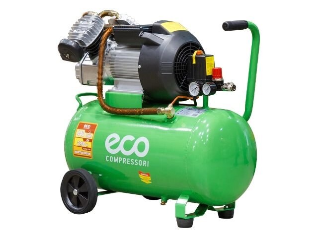 Компрессор ECO AE-502-3 коаксиальный (440 л/мин, 8 атм, коаксиальный, масляный, ресив. 50 л, 220 В, 2.20 кВт) от компании ИнструментМастер - Магазин строительной и садовой техники - фото 1