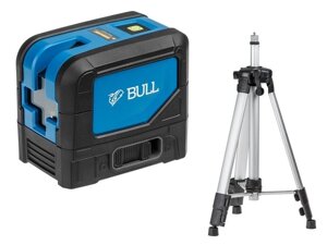 Нивелир лазерный линейный BULL LL 2301 P со штативом в кор. (проекция: 2 плоскости 120°180° до 30 м,0.3 мм/м,