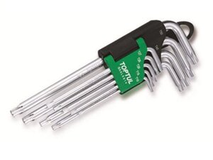 Набор ключей Torx T10-Т50 9шт длинных TOPTUL