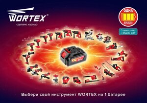 Аккумуляторный инструмент на 1 батарее WORTEX "ALL IN ONE"