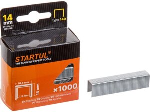 Скобы 14мм тип 140 (1000шт) STARTUL MASTER (ST4554-14)