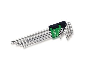 Набор ключей Torx T10-Т50 9шт с отверстием экстра длинных TOPTUL