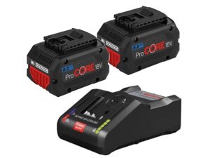 Комплект аккумулятор 18.0 В ProCORE18 V 2 шт. + зарядное устройство GAL 18V-160 C (Набор ProCORE18 V 8,0Ah 2 шт. + GAL