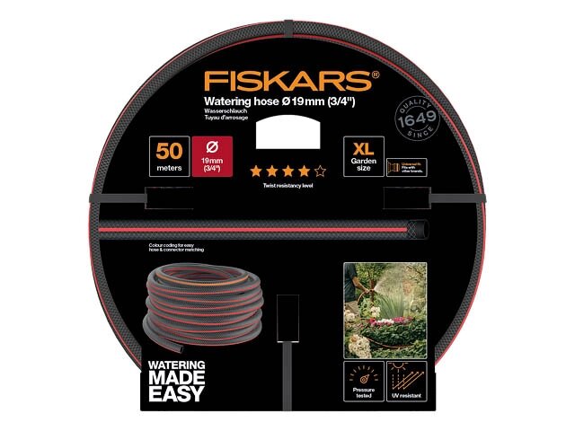 Шланг поливочный 3/4" 50м  FISKARS Q4 от компании ИнструментМастер - Магазин строительной и садовой техники - фото 1